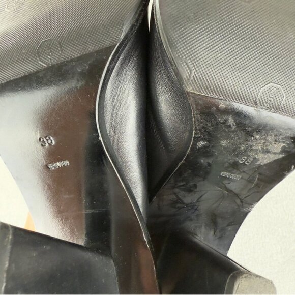 Alexander Wang Black Leather Heels Women’s Size 8 US/38 EU - Picture 11 of 11